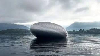 在水上漂浮的建筑和艺术装置——“三文鱼眼”