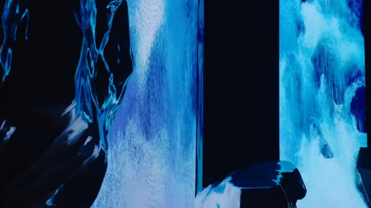 新媒体装置艺术作品《涌·石 Stone Whisper》